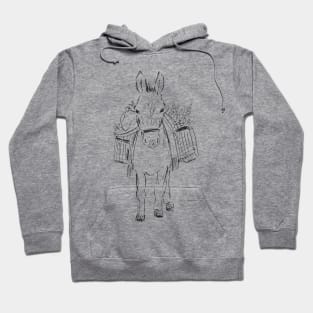 Donkey Drawing Hoodie